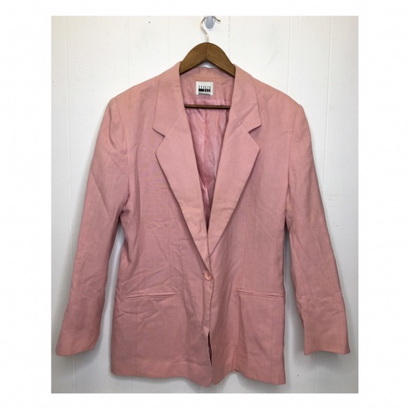 Vintage Leslie Fay | Pink Single Button Blazer